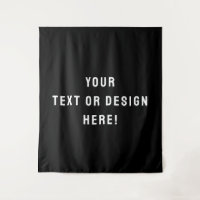 Hazlo tuyo - Gran tapiz negro Personalizado