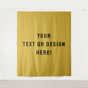 Hazlo tuyo – Tapiz metálico dorado personalizado