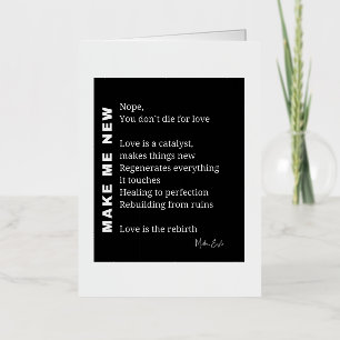 Hazme nuevo amor Poesía de animar