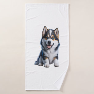 HD Adorable Alaskan Malamute retrato de cachorro -