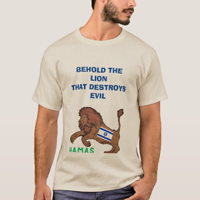 HE AQUÍ LA CAMISETA DE LEÓN MUESTRA APOYO A ISRAEL (Anverso)