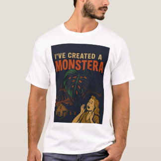 He Creado una Camiseta de Planta de Terror Retro M