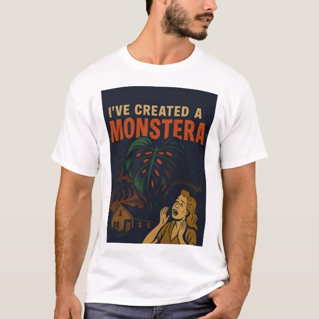 He Creado una Camiseta de Planta de Terror Retro M (Anverso)