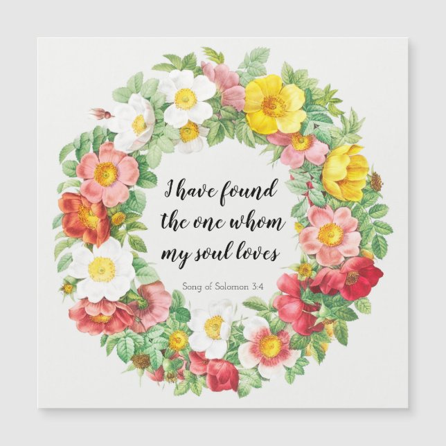 He encontrado una Canción de la Tarjeta Magnet Sal (Anverso)