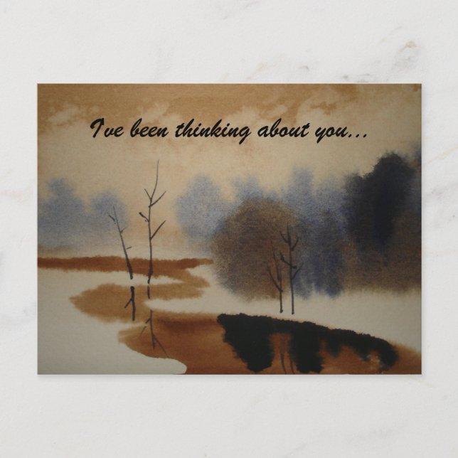He estado pensando en ti. Amigo de postales (Anverso)
