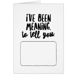 He Estado queriendo decirte...