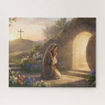 He Is Risen: Empty Tomb Easter Jesus Jigsaw Puzzle