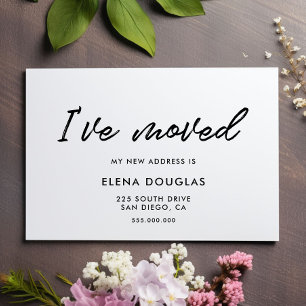 He movido la invitación moderna en movimiento