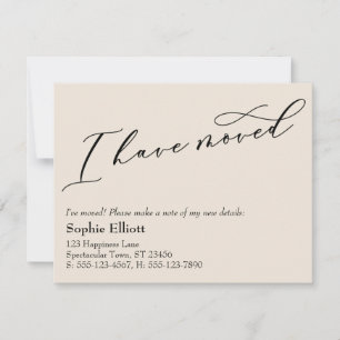 He Movido Nueva Invitación De Crema De Direcciones