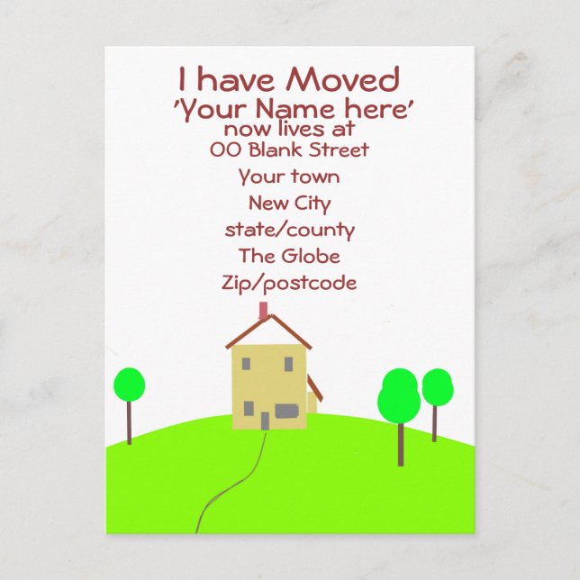 He movido postal personalizada (Anverso)