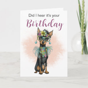 ¿He oído que es tu cumpleaños? Tarjeta de cumpleañ