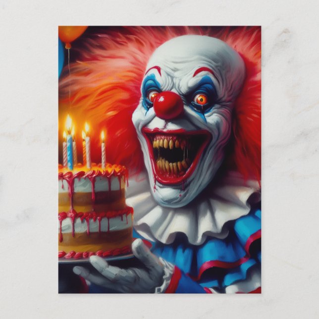 He oído que es tu tarjeta de payaso de terror de c (Anverso)