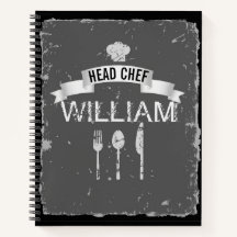 Head Chef: libro de recetas grises para hombres