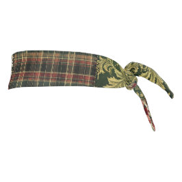Headband in Christmas Vintage Plaid Look