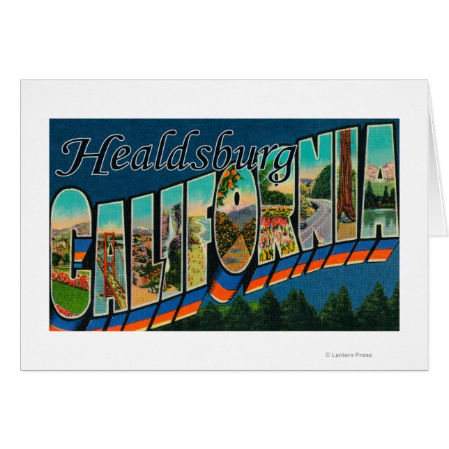 Healdburg, California - Escenas de letras grandes (Anverso (Horizontal))