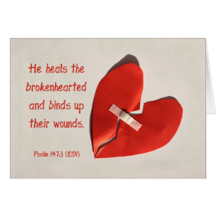 Healer of Broken Hearts Psalm 147:3 Scripture Art