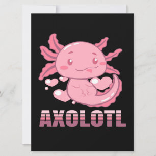 Heart Axolotl   personalizado Cute Axolotl
