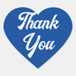 Heart Blue Gracias Pegatina