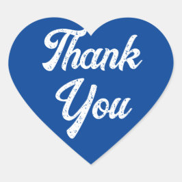 Heart Blue Gracias Pegatina