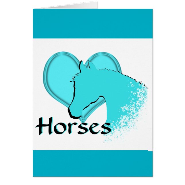 Heart Horses III (aqua) (Frente)