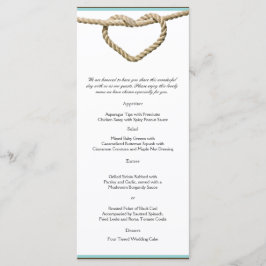 Heart Love Knot Western Boda Menu