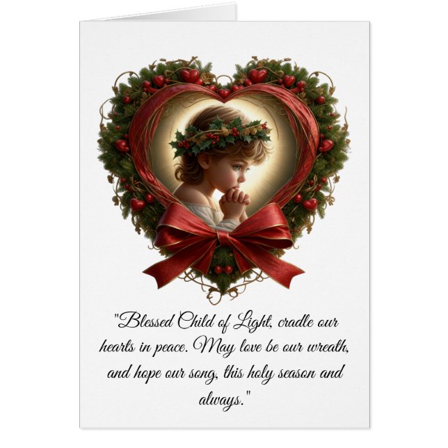 Heart of Prayer, Crown of Holly Card (Frente)