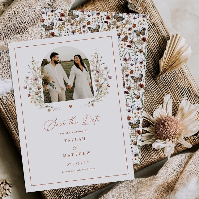 Heart Wildflower Salva la tarjeta fotográfica de B (Subido por el creador)