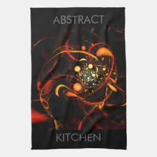 Heartbeat Abstract Art Kitchen Toalla