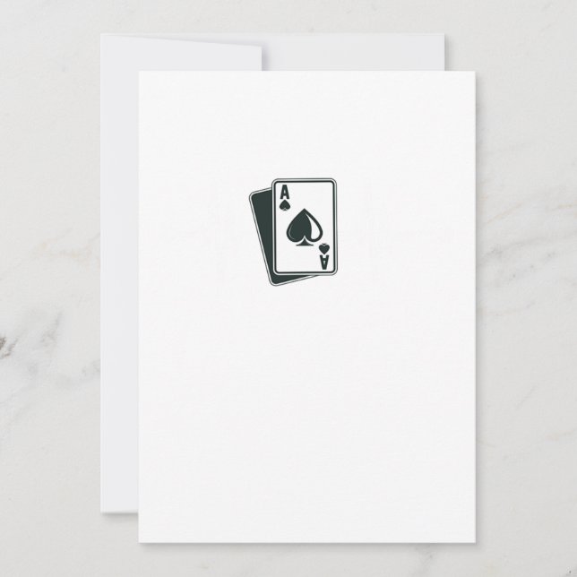 Heartbeat Ace Spades Tarjetas Casino Jugador de Pó (Anverso)