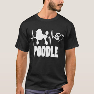Heartbeat - Poodle - Mejor Camiseta Amigo del Perr