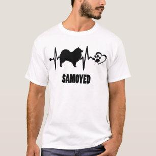 Heartbeat - Samoyed - Mejor Amigo de la Camiseta