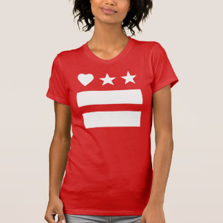 HeartDC reverso en la camiseta roja