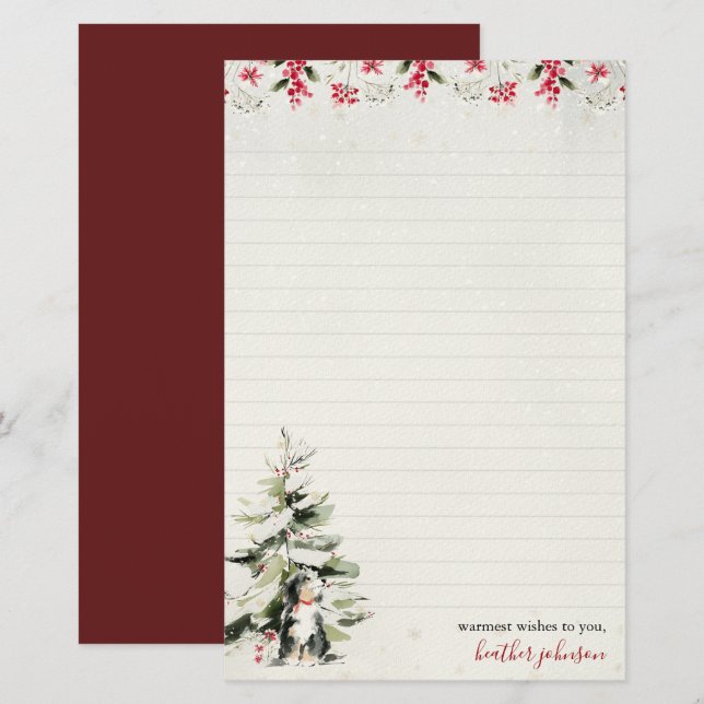 Hearthlight Notes Invierno Papel Personalizado par (Anverso / Reverso)