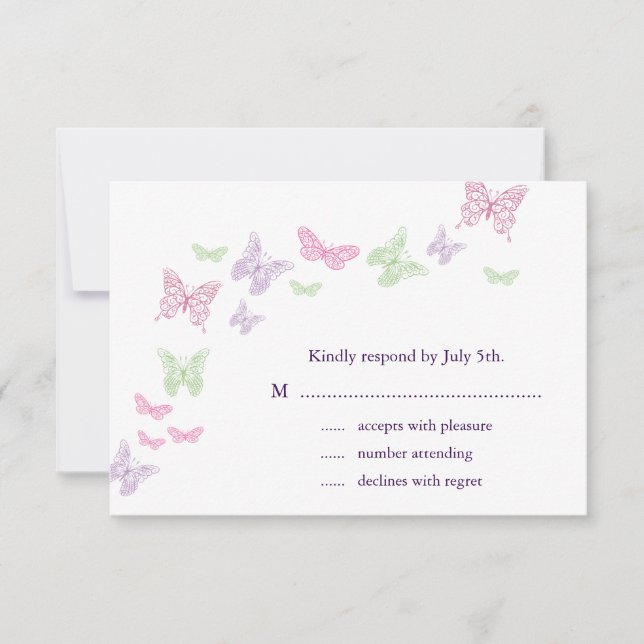 Heart's a Flutter RSVP (Anverso)