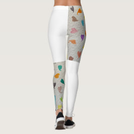 Hearts Half Printed Leggings 