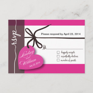 Heartstrings RSVP 1 fuschia de la respuesta