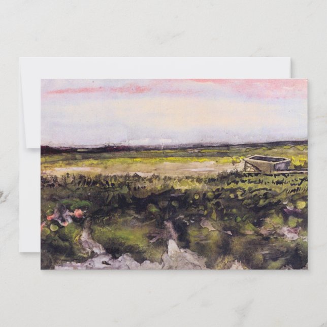 Heath con una carretilla de Vincent van Gogh (Anverso)