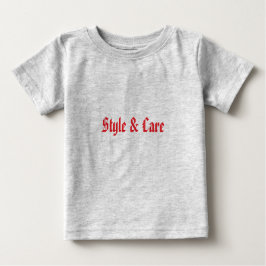 Heather Gray Baby Fine Jersey T-Shirt personalizad
