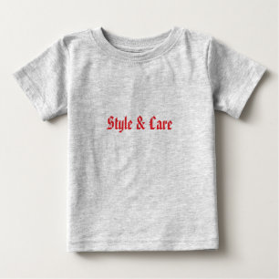 Heather Gray Baby Fine Jersey T-Shirt personalizad
