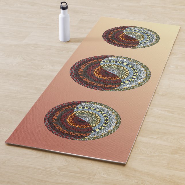 Heaven and Hell Mandala Yoga Mat (In situ)