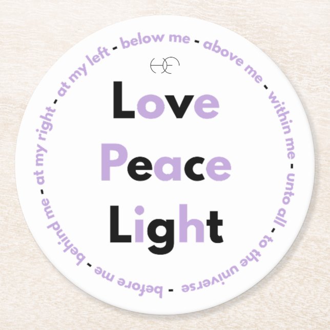 Heavenly prayer Posavasos (Anverso)