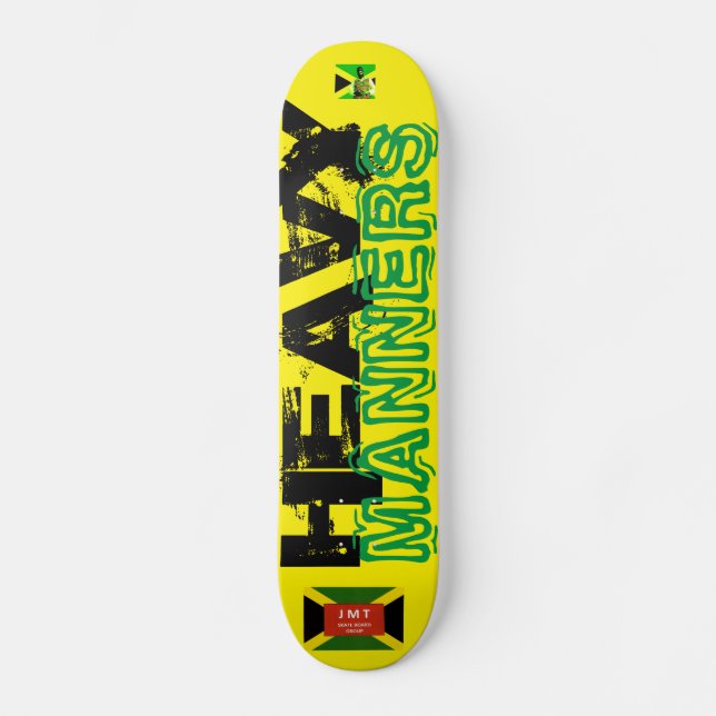 HEAVY MANNERS Patineta (Anverso)