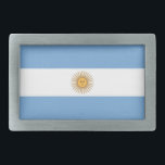 Hebilla de cinturón con bandera argentina<br><div class="desc">Añade un toque de orgullo argentino a tu armario con nuestra exclusiva hebilla de cinturón con la bandera de Argentina! Diseñada con meticulosa atención a los detalles, esta hebilla de cinturón es más que un accesorio funcional; es una celebración del patrimonio y orgullo cultural de Argentina. El elegante diseño muestra...</div>