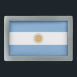 Hebilla de cinturón con bandera argentina<br><div class="desc">Añade un toque de orgullo argentino a tu armario con nuestra exclusiva hebilla de cinturón con la bandera de Argentina! Diseñada con meticulosa atención a los detalles, esta hebilla de cinturón es más que un accesorio funcional; es una celebración del patrimonio y orgullo cultural de Argentina. El elegante diseño muestra...</div>