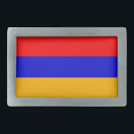 Hebilla de cinturón con bandera de Armenia<br><div class="desc">¡Agrega un toque de orgullo armenio a tu armario con nuestra hebilla exclusiva de cinturón con la bandera de Armenia! Diseñada con meticulosa atención a los detalles, esta hebilla de cinturón es más que un accesorio funcional; es una celebración del legado y orgullo cultural de Armenia. El diseño audaz muestra...</div>