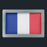 Hebilla de cinturón con bandera de Francia<br><div class="desc">Eleva tu colección de accesorios con nuestra exclusiva hebilla de cinturón con la bandera de Francia! Diseñada con meticulosa atención a los detalles, esta hebilla de cinturón no es solamente un elemento funcional; es una celebración de la cultura y el patrimonio francés. El diseño vibrante destaca la emblemática bandera francesa,...</div>