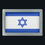 Hebilla de cinturón con bandera de Israel<br><div class="desc">¡Añada un toque de orgullo israelí a su atuendo con nuestra hebilla exclusiva de cinturón con la bandera de Israel! Diseñada con meticulosa atención a los detalles, esta hebilla de cinturón es más que funcional; es una celebración de la herencia israelí y el orgullo nacional. El audaz diseño exhibe orgullosamente...</div>