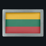 Hebilla de cinturón con bandera de Lituania<br><div class="desc">¡Añada una declaración audaz de orgullo lituano a su armario con esta hebilla exclusiva de cinturón con la bandera de Lituania! Esta hebilla de cinturón, elaborada con precisión, muestra orgullosamente los colores vibrantes de la bandera nacional de Lituania: amarillo, verde y rojo. El diseño dinámico hace de este accesorio no...</div>
