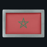 Hebilla de cinturón con bandera de Marruecos<br><div class="desc">Añade un toque de orgullo marroquí a tu armario con nuestra hebilla exclusiva de cinturón con la bandera de Marruecos. Diseñada con meticulosa atención a los detalles, esta hebilla de cinturón es más que un accesorio elegante; es una celebración del rico patrimonio y orgullo cultural de Marruecos. El diseño vibrante...</div>