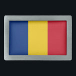 Hebilla de cinturón con bandera de Rumania<br><div class="desc">¡Añada un toque de orgullo rumano a su ropa con nuestra exclusiva hebilla de cinturón con la bandera de Rumania! Esta hebilla de cinturón, elaborada con meticulosa atención a los detalles, es más que un accesorio elegante; es una celebración del legado y orgullo cultural de Rumania. El diseño vibrante muestra...</div>